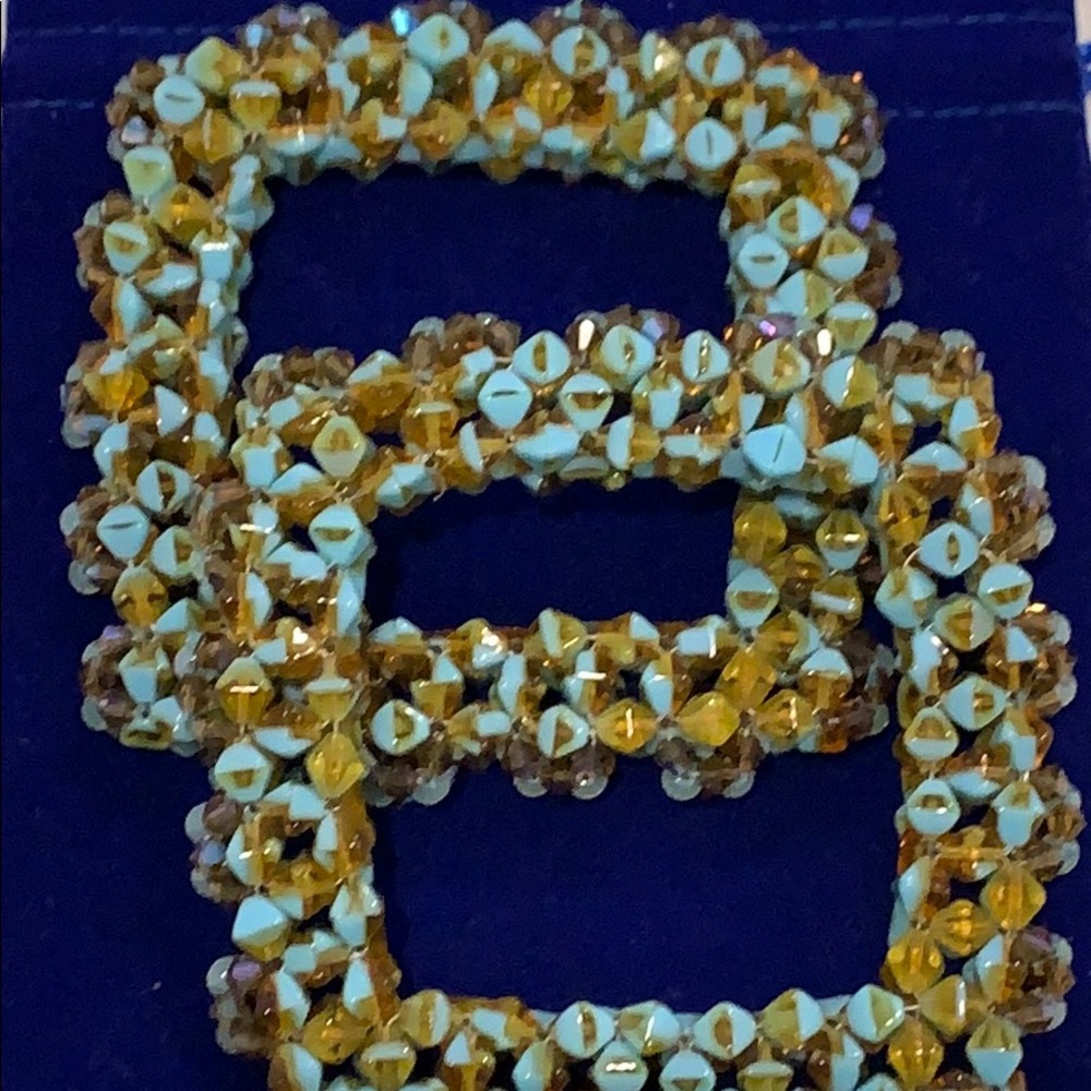 Gorgeous Set of Beaded Square bangles